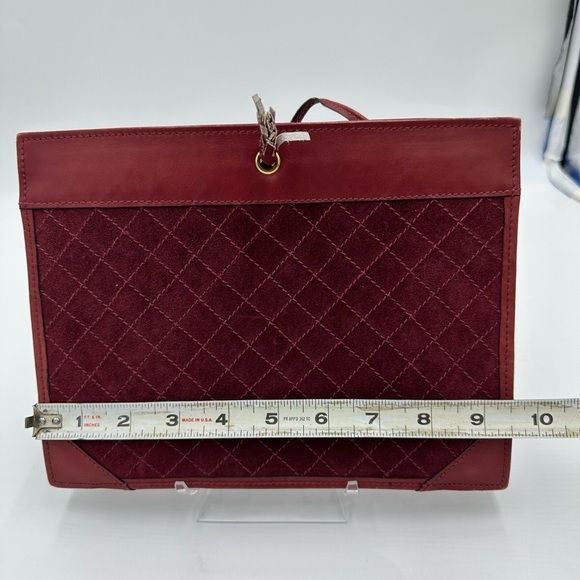 Vintage Yves Saint Laurent
Burgundy Leather and Suede Clutch - Picture 13 of 14